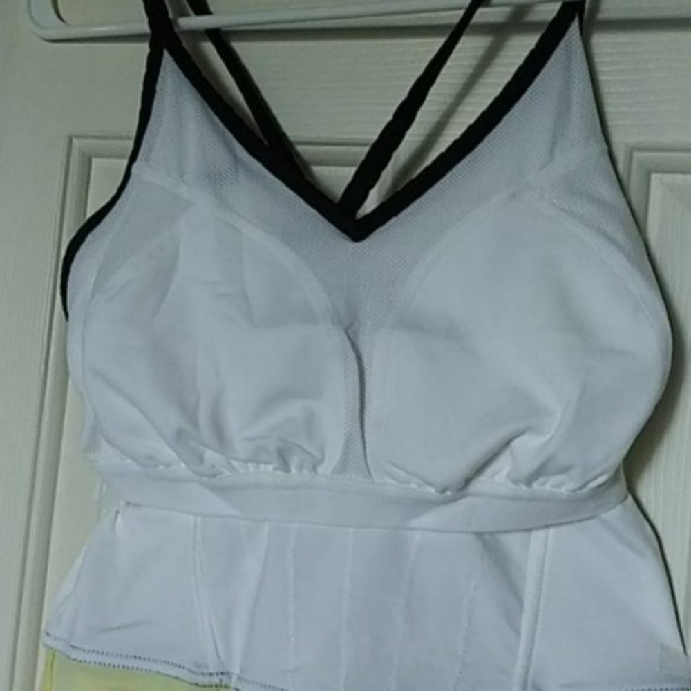 NWT NIKE Maria Sharapova Tennis Dress w/ Bra Skirt yellow white S Small - Picture 10 of 14